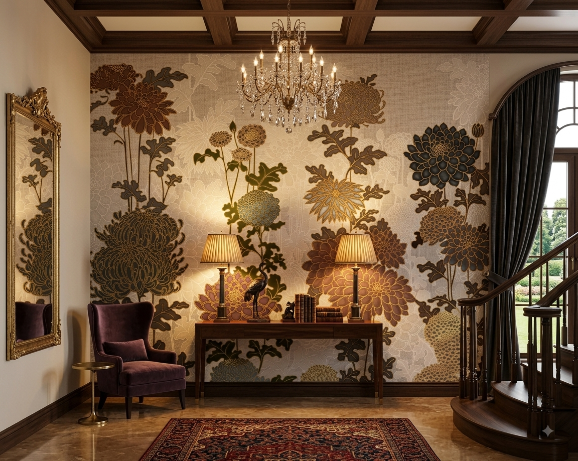 Vintage Floral Embellished Garden