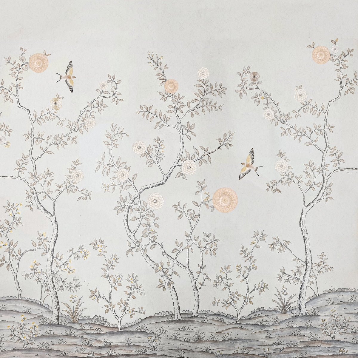 Soft Blossom Birdscape