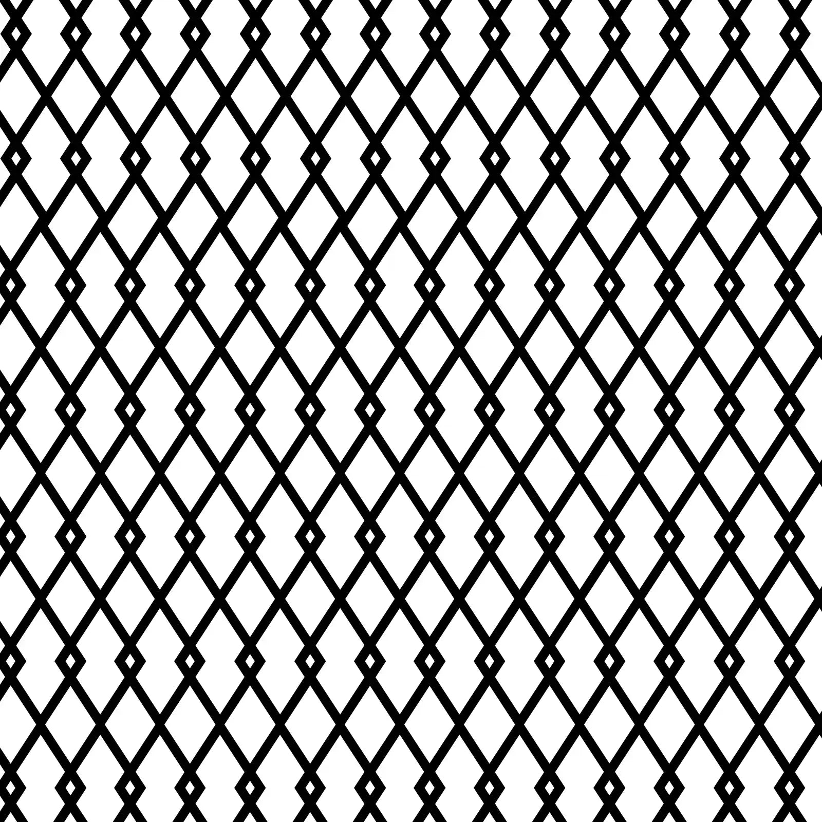 Black and white geometric lattice pattern